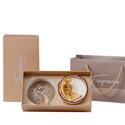 floral scented candle gift box